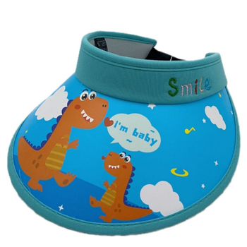 Ljetna kapa za djecu s velikim obodom, UV zaštita, slatki dinosaurus i medvjed u crtani dizajn