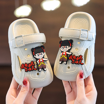 Papuci EVA pentru copii, design cu personaje de desene animate, talpă moale, antiderapant, pentru exterior și plajă, unisex