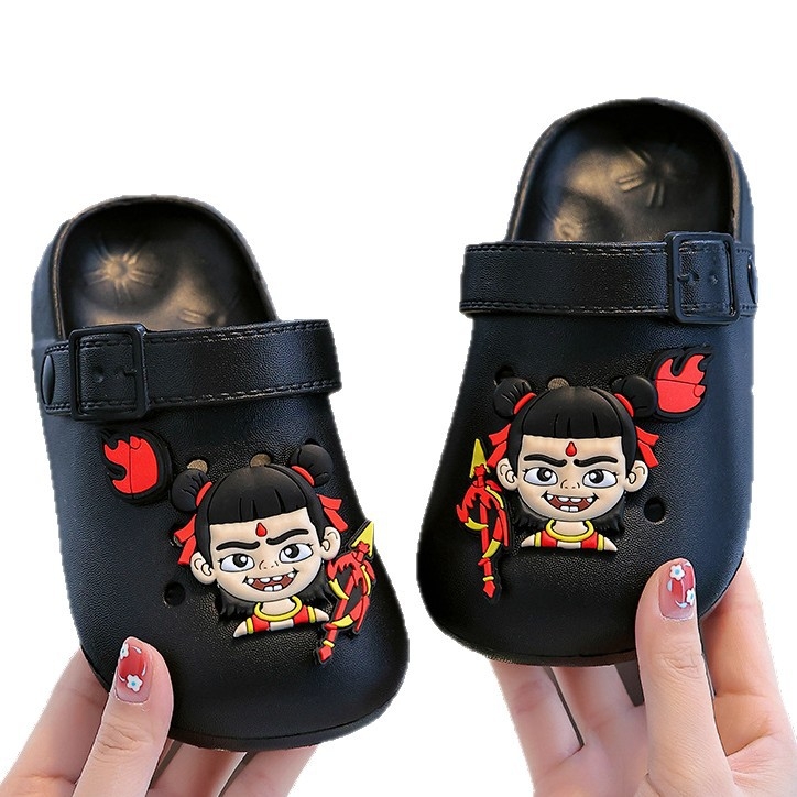Papuci EVA pentru copii, design cu personaje de desene animate, talpă moale, antiderapant, pentru exterior și plajă, unisex