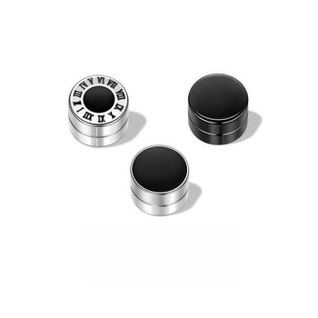 Cercei clip magnetici pentru bărbați, fără piercing, piesă unică, stil coreean, oțel titan