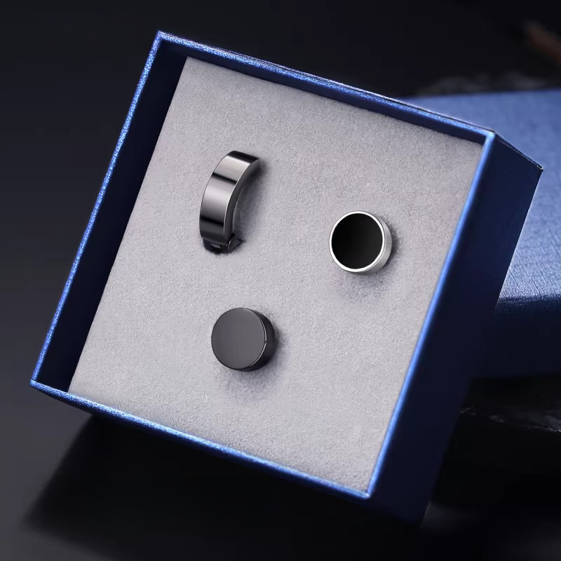 Cercei clip magnetici pentru bărbați, fără piercing, piesă unică, stil coreean, oțel titan
