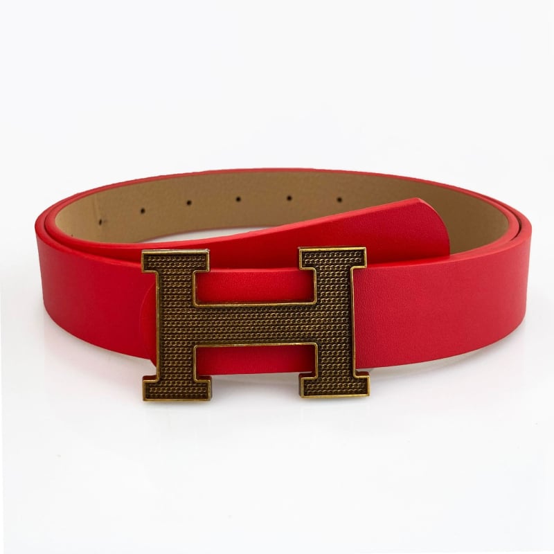 Curea feminină de înaltă calitate, cu cataramă în formă de H și design cu litere, accesoriu decorativ pentru jeanși și costum