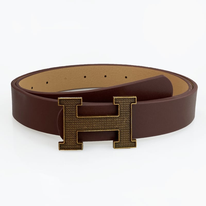 Curea feminină de înaltă calitate, cu cataramă în formă de H și design cu litere, accesoriu decorativ pentru jeanși și costum