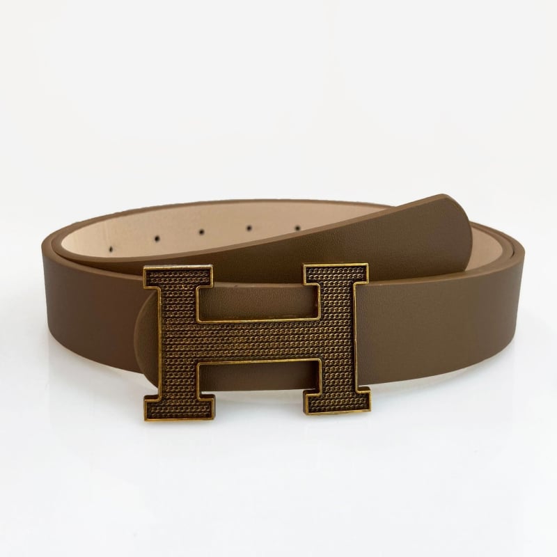 Curea feminină de înaltă calitate, cu cataramă în formă de H și design cu litere, accesoriu decorativ pentru jeanși și costum