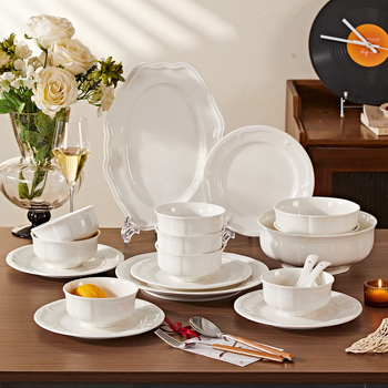 Porcelanski set posuđa: tanjuri, zdjele i desertni tanjuri, jednobojni, nordijski kružni dizajn, mikrovalna sigurnost, promjeri 10–11 cm, 11–12 cm, 14–15 cm