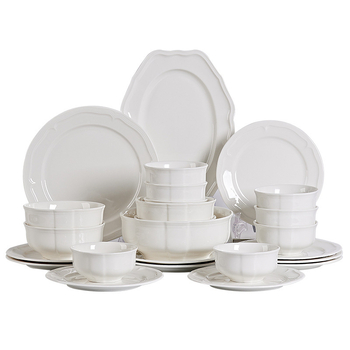Porcelanski set posuđa: tanjuri, zdjele i desertni tanjuri, jednobojni, nordijski kružni dizajn, mikrovalna sigurnost, promjeri 10–11 cm, 11–12 cm, 14–15 cm