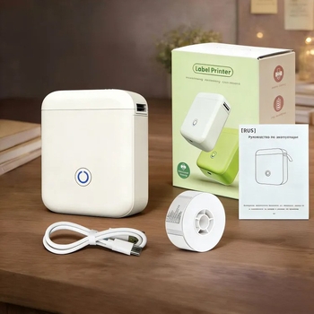 Prenosná Bluetooth termotlačiareň etikiet, kompaktná ručná tlačiareň pre 48 mm štítky, vhodná do domácnosti aj kancelárie