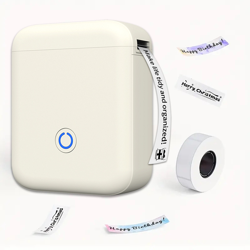 Prenosná Bluetooth termotlačiareň etikiet, kompaktná ručná tlačiareň pre 48 mm štítky, vhodná do domácnosti aj kancelárie