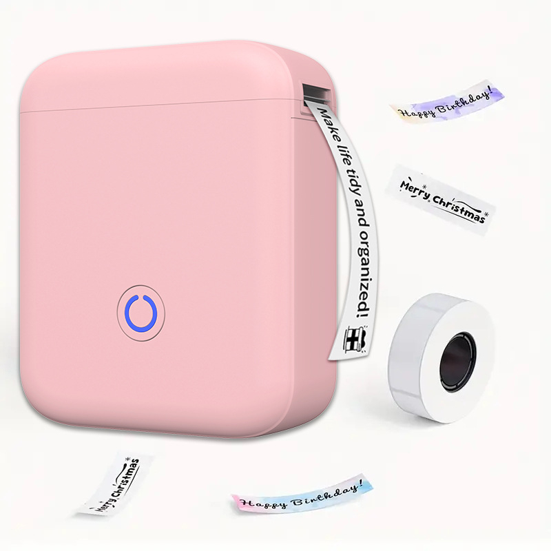 Prenosná Bluetooth termotlačiareň etikiet, kompaktná ručná tlačiareň pre 48 mm štítky, vhodná do domácnosti aj kancelárie