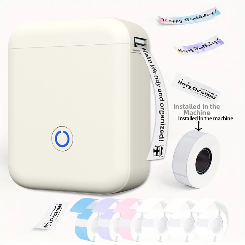Prenosná Bluetooth termotlačiareň etikiet, kompaktná ručná tlačiareň pre 48 mm štítky, vhodná do domácnosti aj kancelárie