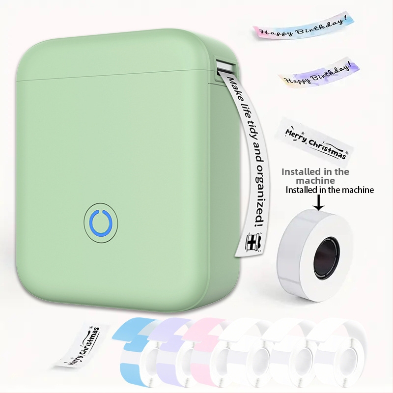 Prenosná Bluetooth termotlačiareň etikiet, kompaktná ručná tlačiareň pre 48 mm štítky, vhodná do domácnosti aj kancelárie
