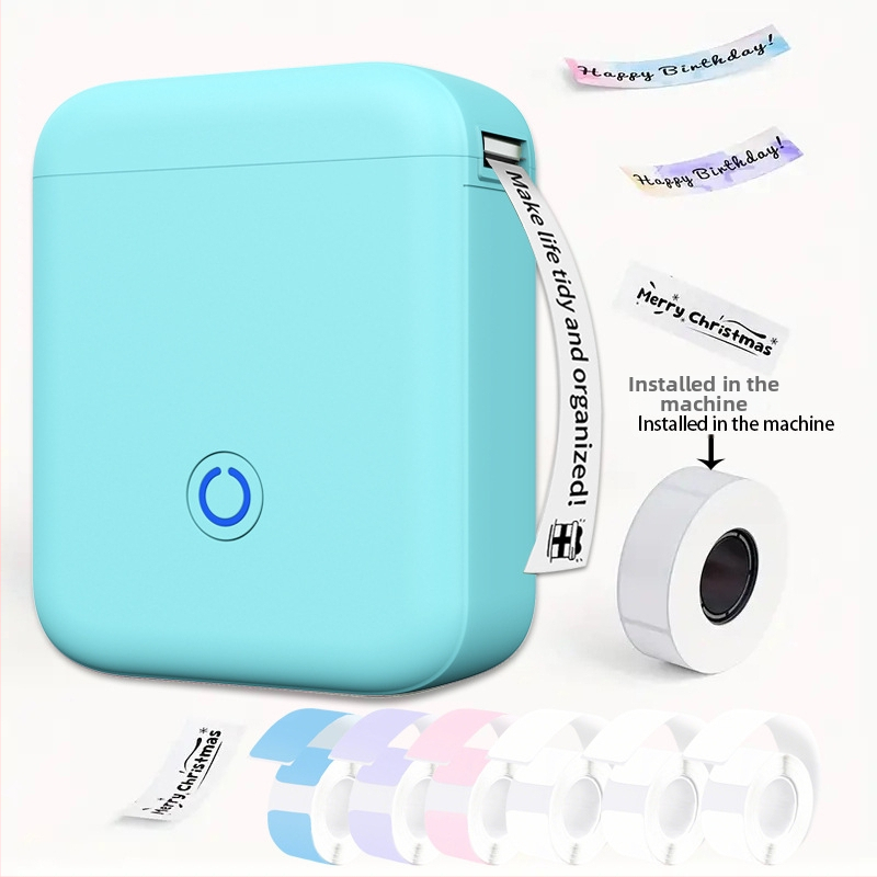 Prenosná Bluetooth termotlačiareň etikiet, kompaktná ručná tlačiareň pre 48 mm štítky, vhodná do domácnosti aj kancelárie