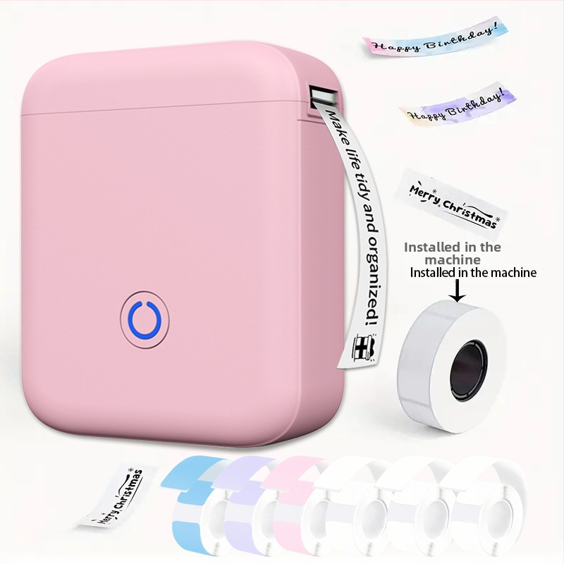 Prenosná Bluetooth termotlačiareň etikiet, kompaktná ručná tlačiareň pre 48 mm štítky, vhodná do domácnosti aj kancelárie