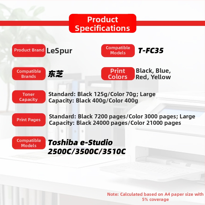 Tonerová kazeta Toshiba T-FC35 pre 2500C/3500C/3510C – originálna kvalita