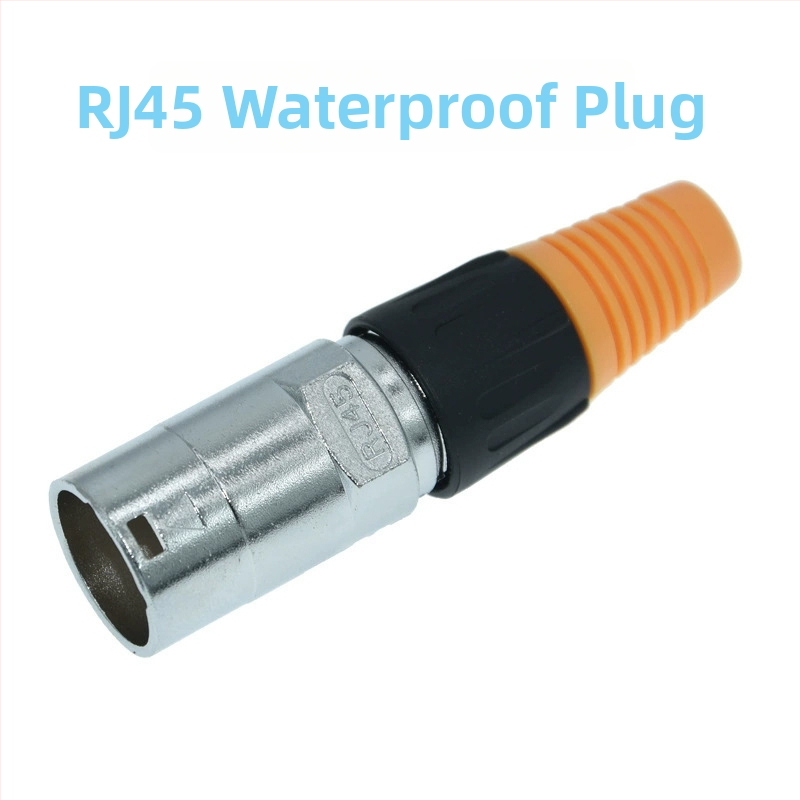 Kvadratni RJ45 ženski priključak s dvostrukim portom, izravni prohod 8P8C, mrežni adapter RJ45 tipa D