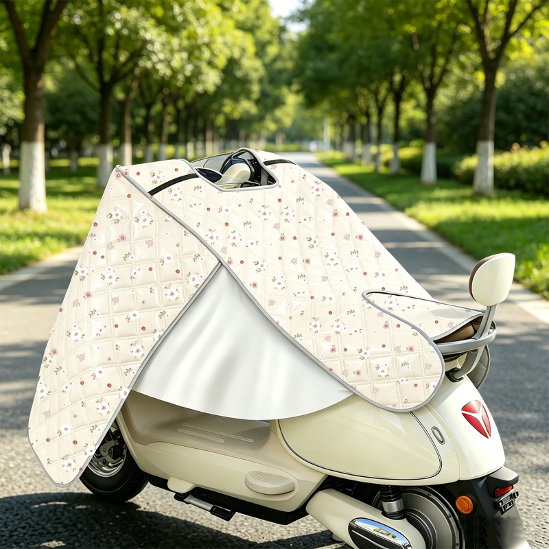 Letný vetruodolný kryt s UV ochranou na elektrické kolobežky, tenká potlač, slnečný plášť na elektrické bicykle, model 2026