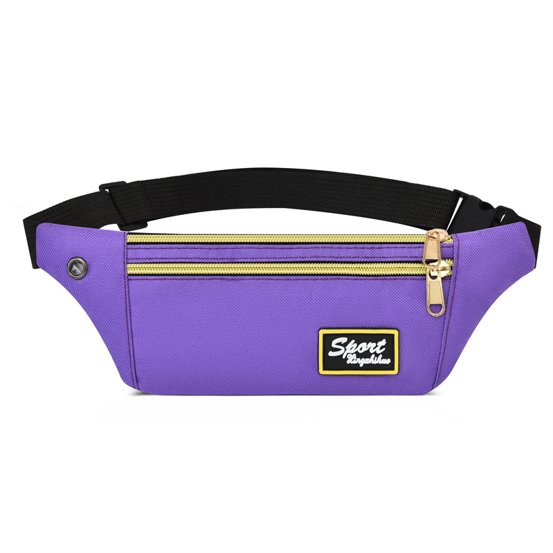Női karcsú derékpántos táska futáshoz és sporthoz, vékony mellkasi telefontartó, vízálló kültéri crossbody