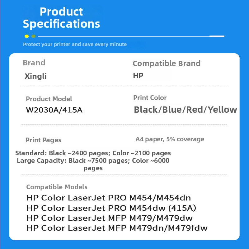 Tonerová kazeta HP W2030A 415A pre tlačiarne LaserJet M479dn a M454d