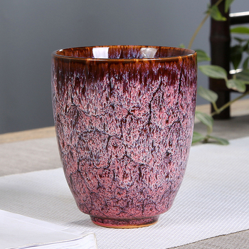 Master Cup velika šalice za čaj s Tenmoku glazurom, porcelin
