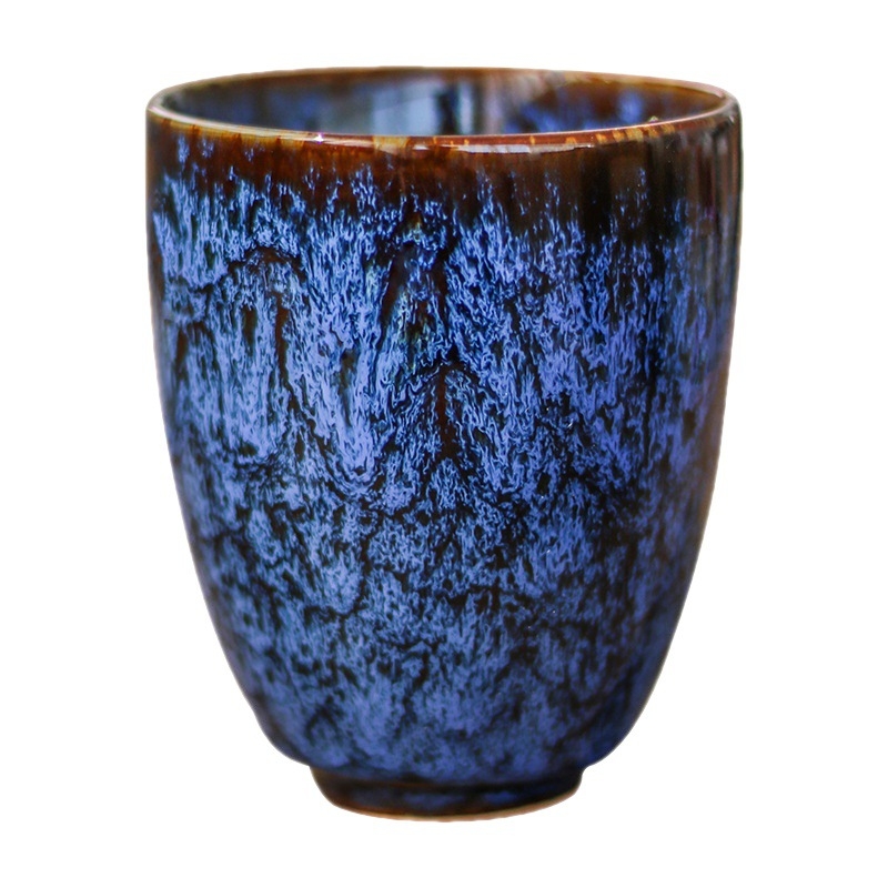 Master Cup velika šalice za čaj s Tenmoku glazurom, porcelin