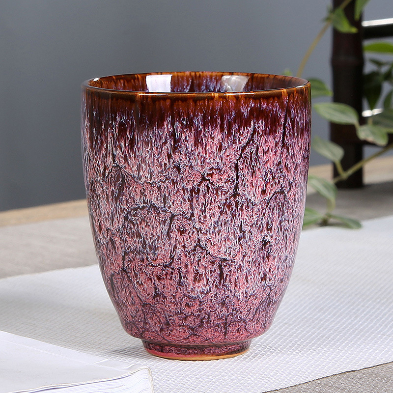 Master Cup velika šalice za čaj s Tenmoku glazurom, porcelin