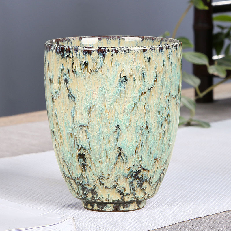 Master Cup velika šalice za čaj s Tenmoku glazurom, porcelin