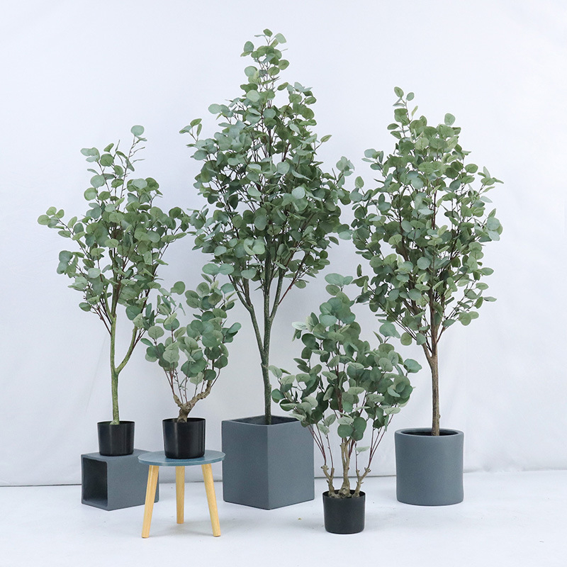 Vještačka biljka u posudi — Ptica raja i Palma putnika, podni bonsai dekoracija za interijer