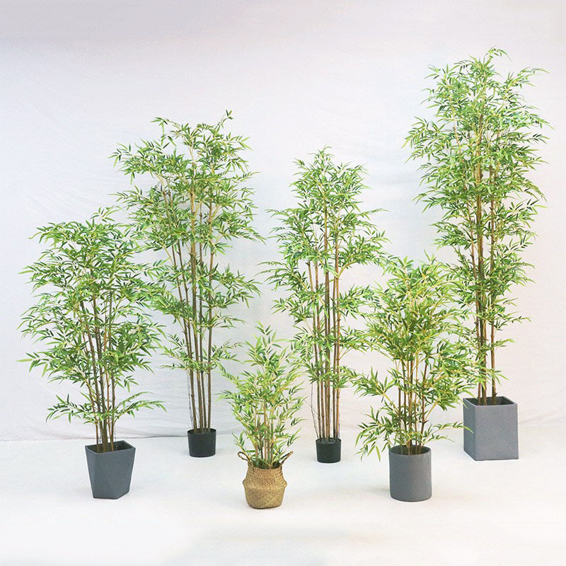 Vještačka biljka u posudi — Ptica raja i Palma putnika, podni bonsai dekoracija za interijer