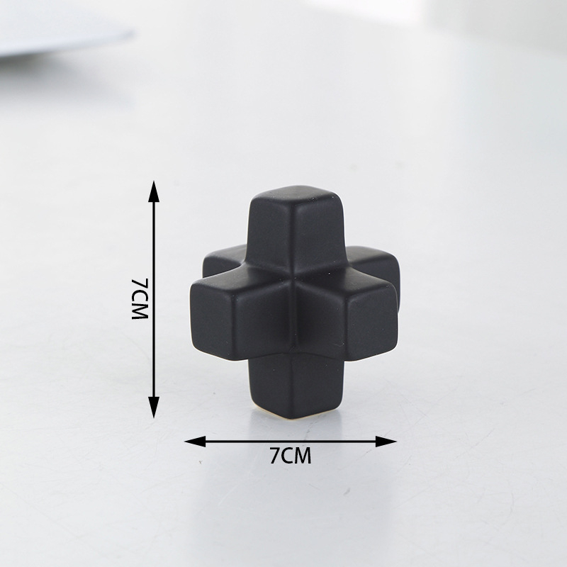 Moderný geometrický keramický ornament, dekorácia pracovnej plochy v severskom štýle