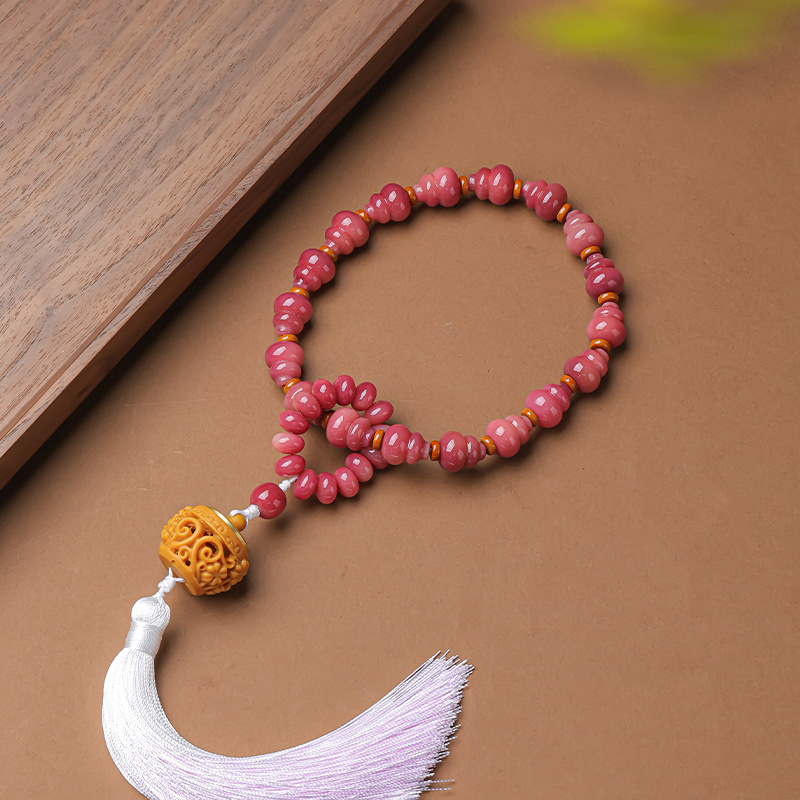Narukvica Bodhi korijena u obliku tikve, budističke molitvene perle, unisex, 13 mm