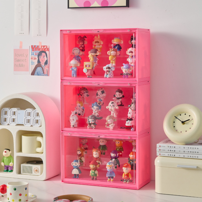 Stolni prozirni ormar za izlaganje Bubble Mart figura, otporan na prašinu