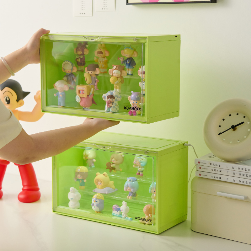 Stolni prozirni ormar za izlaganje Bubble Mart figura, otporan na prašinu