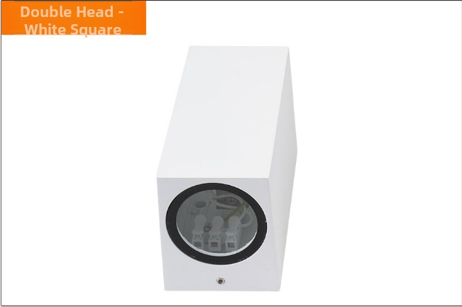 Εξωτερικό φωτιστικό τοίχου LED, 6W/12W/20W, IP65 αδιάβροχο, διπλής κεφαλής πάνω/κάτω φωτισμός, αλουμινένιο σώμα, 220V, γωνία δέσμης 120°, χωρίς δυνατότητα ρύθμισης φωτεινότητας