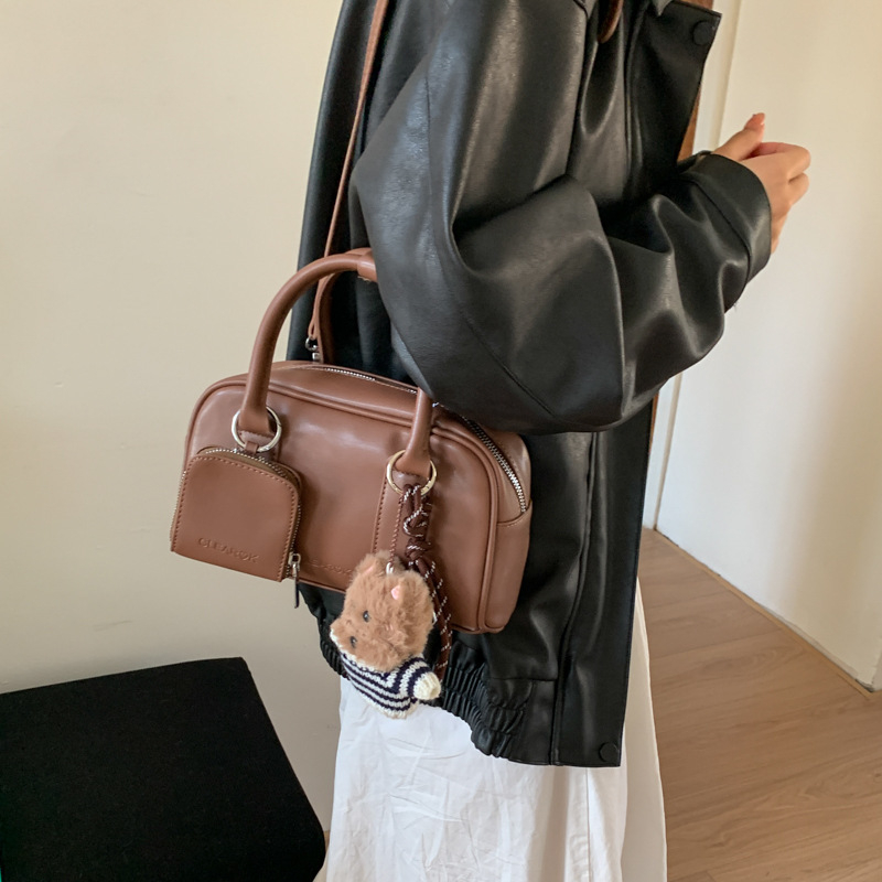 Ženska torba Boston visoke kvalitete, retro stil, svakodnevna i svestrana, s jednom naramenicom i crossbody