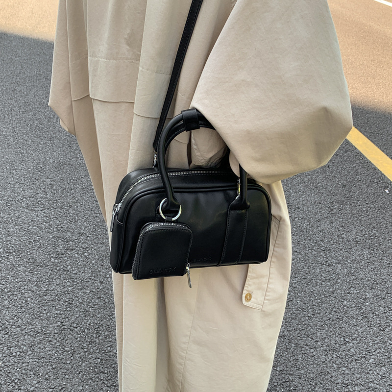 Ženska torba Boston visoke kvalitete, retro stil, svakodnevna i svestrana, s jednom naramenicom i crossbody