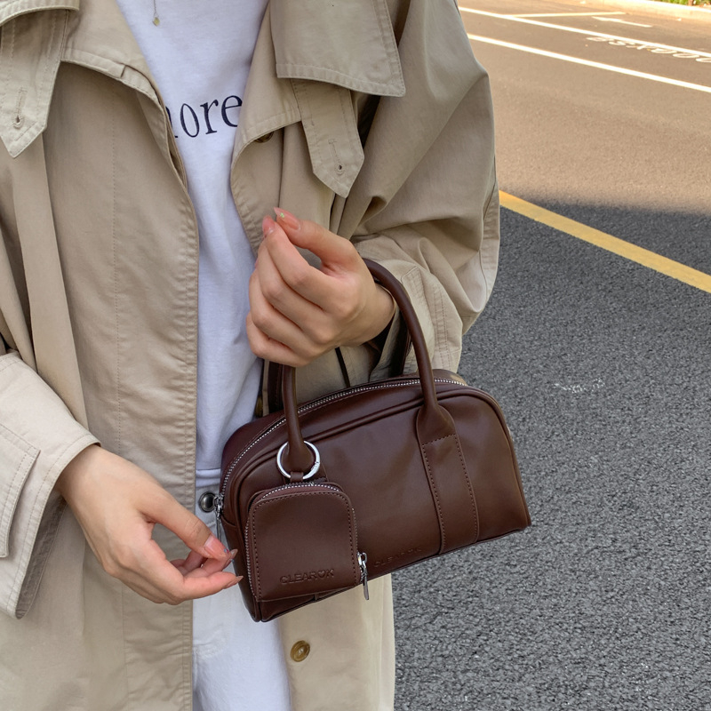 Ženska torba Boston visoke kvalitete, retro stil, svakodnevna i svestrana, s jednom naramenicom i crossbody