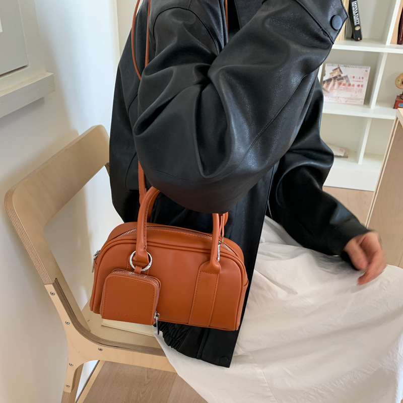 Ženska torba Boston visoke kvalitete, retro stil, svakodnevna i svestrana, s jednom naramenicom i crossbody