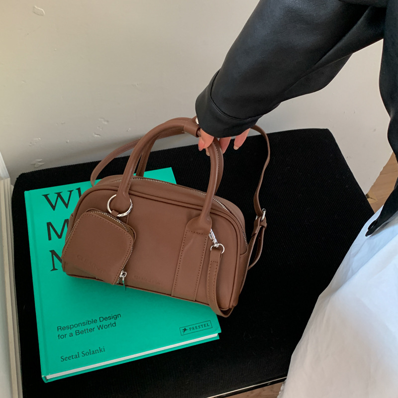 Ženska torba Boston visoke kvalitete, retro stil, svakodnevna i svestrana, s jednom naramenicom i crossbody