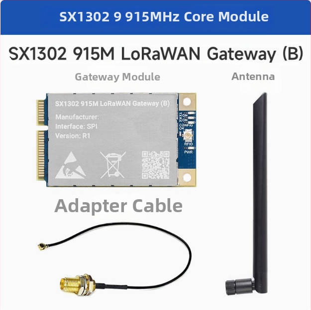Raspberry Pi LoRaWAN SX1302/1303 gateway bővítőlap 868 MHz / 915 MHz