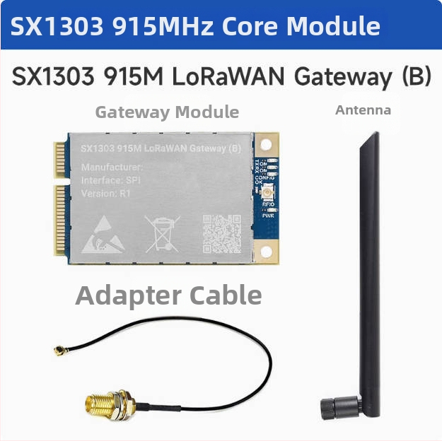 Raspberry Pi LoRaWAN SX1302/1303 gateway bővítőlap 868 MHz / 915 MHz