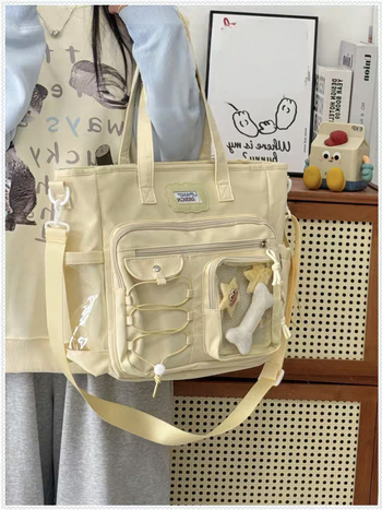 Torba crossbody u japanskom stilu za učenice, velikog kapaciteta, pogodna za nastavu i svakodnevna putovanja