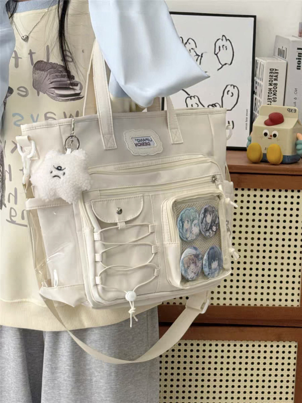 Torba crossbody u japanskom stilu za učenice, velikog kapaciteta, pogodna za nastavu i svakodnevna putovanja