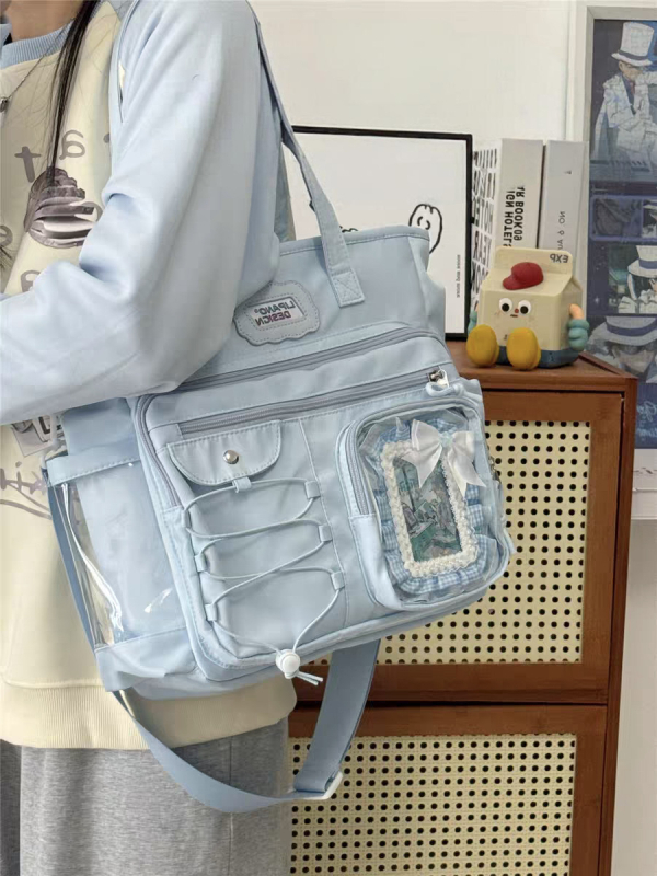 Torba crossbody u japanskom stilu za učenice, velikog kapaciteta, pogodna za nastavu i svakodnevna putovanja