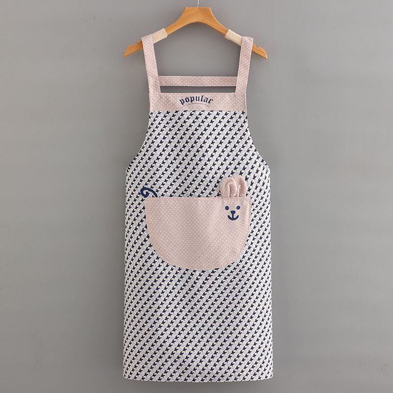 Hosszú ujjú konyhai kötény, teljes lefedettség, anti-fouling, foltálló, nem tapad a szőrökhöz, modern minimalista canvas dizájn otthoni főzéshez
