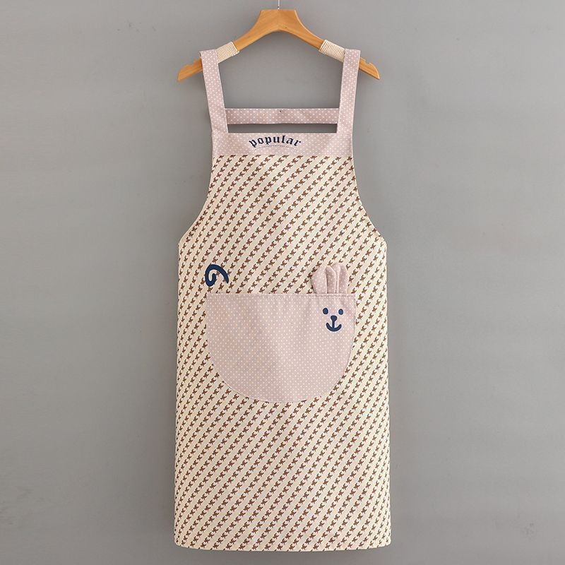 Hosszú ujjú konyhai kötény, teljes lefedettség, anti-fouling, foltálló, nem tapad a szőrökhöz, modern minimalista canvas dizájn otthoni főzéshez