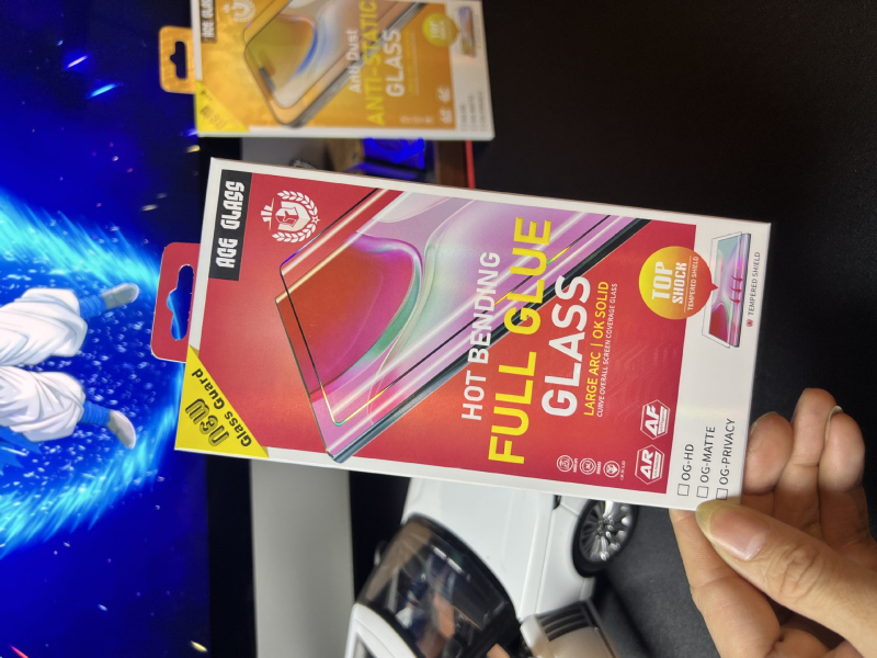 Ütésálló üveg kijelzővédő iPhone 12/13/14 Pro Maxhoz, keret nélküli, teljes érintőképernyő, adatvédelmi védelem