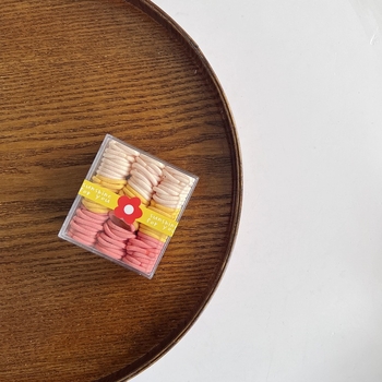 Korejskog stila gumice za kosu za djecu u kutiji, nježne prema kosi, gradijentne boje, mali dodatak za kosu