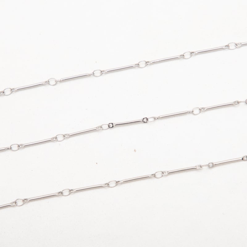 Set de bijuterii din oțel inoxidabil cu lanț tip bară — brățară, colier și brățară de gleznă, accesorii DIY cu finisaj titan