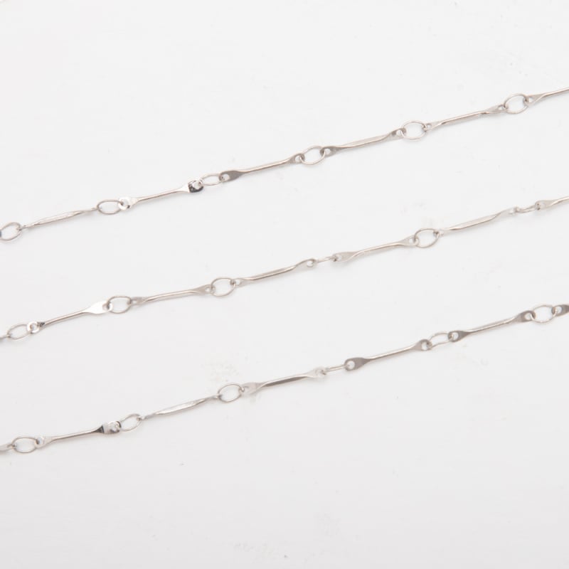 Set de bijuterii din oțel inoxidabil cu lanț tip bară — brățară, colier și brățară de gleznă, accesorii DIY cu finisaj titan
