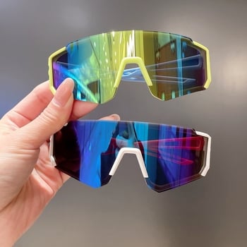 Ochelari de soare pentru copii cu lentile oglindă, anti vânt, UV385, ramă din rășină, stil hip-hop